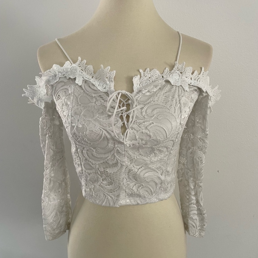 Papermoon Ivory Lace Top Size Medium